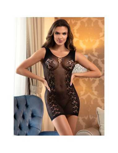 Subblime 952167 Kurzer Elastischer Netz-Kleid Schwarz Eine Grösse - MySexyShop.eu