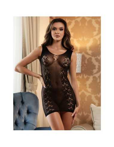 Subblime 952167 Vestido De Rejilla Corto Elstico Negro Talla Única - MySexyShop (ES)