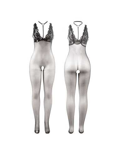 Subblime 951993 Bodystocking Crotchless De Rejilla Transparente Negro Talla Única - MySexyShop (ES)