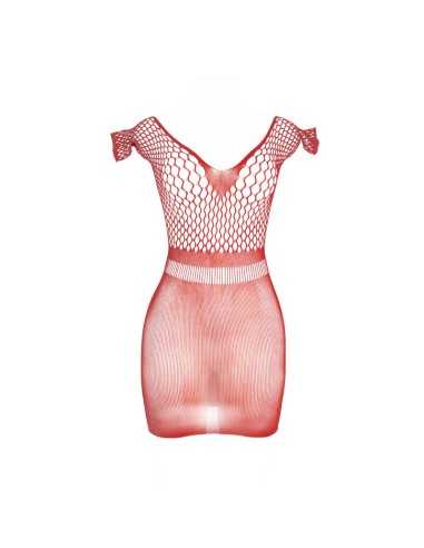 Subblime Robe Courte En Crochet Rouge Taille Unique - MySexyShop