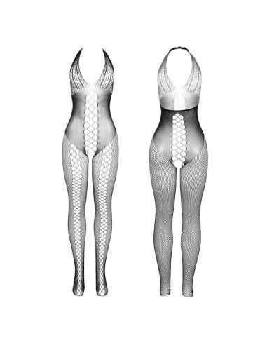 Subblime 951832 Bodystocking Mit Offenem Rücken Und Kreuzdetails Schwarz Eine Grösse -