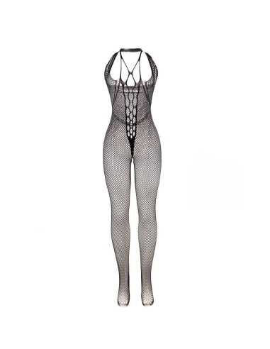 Subblime Bodystocking Long En Resille Avec Bretelles Sur La