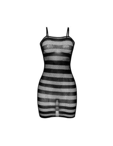 Subblime 951733 Vestido De Rede Com Listras Pretas Tamanho Único | MySexyShop (PT)