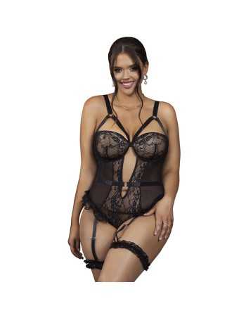 Subblime Teddy Con Liga Detalle Encajes Y Tiras Negro L/Xl - MySexyShop (ES)