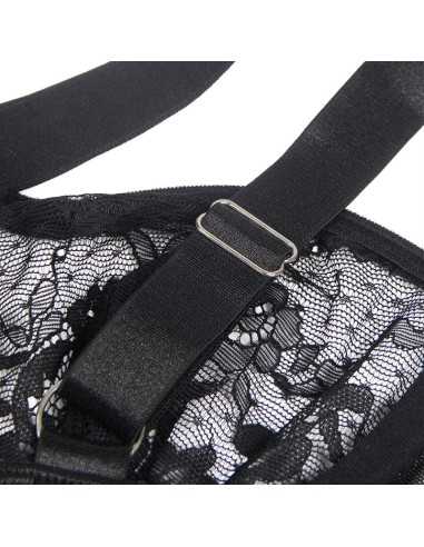 Subblime Teddy Con Liga Detalle Encajes Y Tiras Negro L/Xl - MySexyShop (ES)
