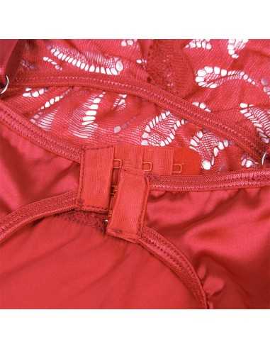 Subblime Satin Babydoll Mit Spitze Rot L/Xl - MySexyShop.eu