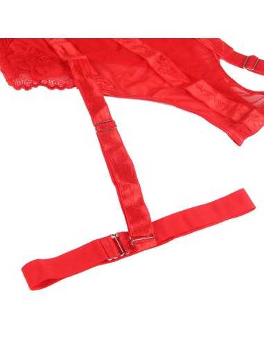 Subblime Orsacchiotto Con Reggera Dettaglio Petto Rosso S/M