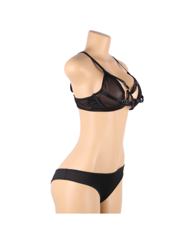 Subblime Set Dos Piezas Sujetador Transparencias Y Tiras S/M - MySexyShop (ES)