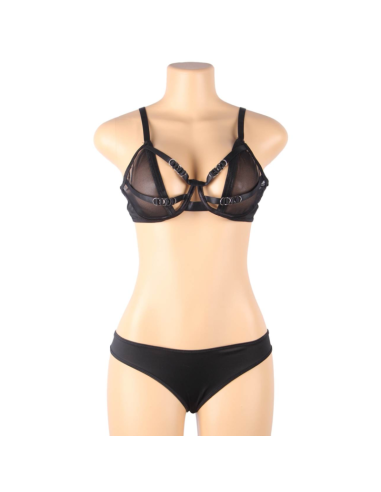 Subblime Set Due Pezzi Di Reggiseno Trasparente E Strisce S/M