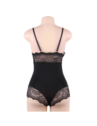 Subblime Teddy Detalle Encaje Floral Negro L/Xl - MySexyShop (ES)