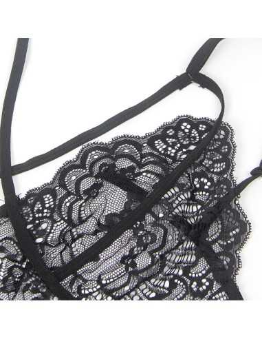 Subblime Fantasia De Polícia De Corpo De Renda Preto L/Xl | MySexyShop (PT)