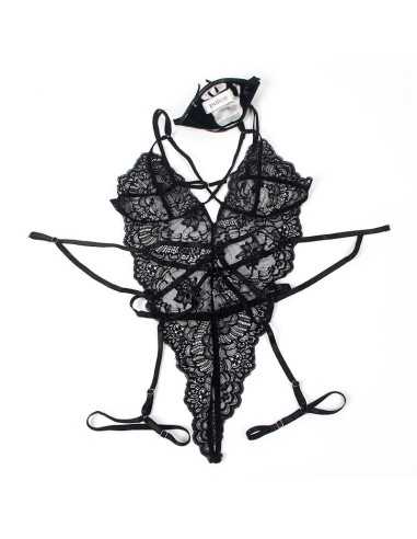 Subblime Disfraz Policia Body Encaje Negro S/M - MySexyShop (ES)