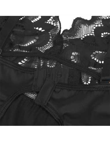 Subblime Babydoll With Floral Print Chest Black L/Xl