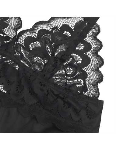 Subblime - Babydoll Avec Poitrine Imprimé Fleuri Noir L/Xl -