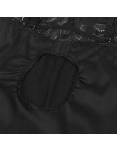 Subblime - Babydoll Avec Poitrine Imprimé Fleuri Noir L/Xl -