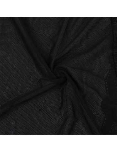 Subblime Transparenter Stoffmantel Mit Spitzendetail Schwarz S/M - MySexyShop.eu