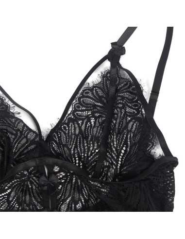 Subblime - Babydoll Bretelles En Dentelle Réglables Noir L/Xl -