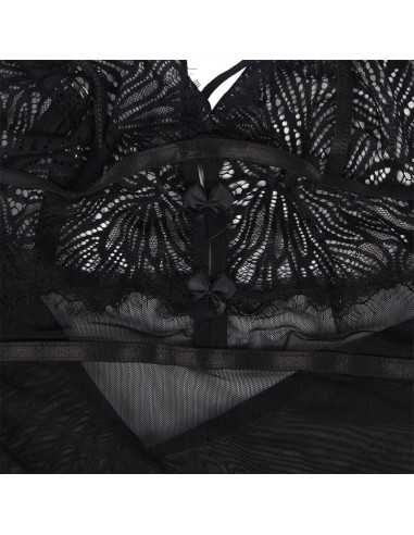 Subblime Babydoll Con Spalline Regolabili In Pizzo Nero S/M