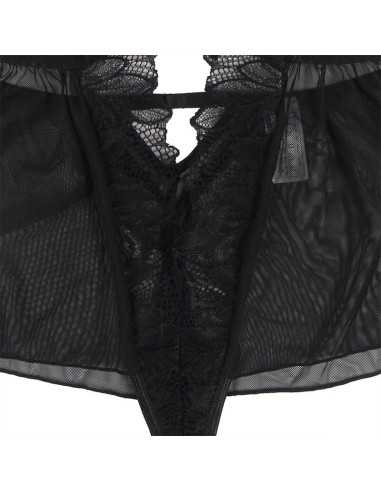 Subblime - Teddy Halter Neck Dos Nu Dentelle Noir L/Xl -