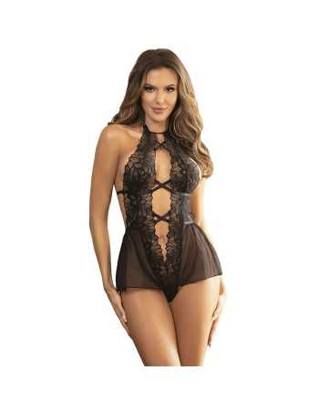 Subblime Teddy Halter Neck Bare Back Lace Preto S/M | MySexyShop (PT)