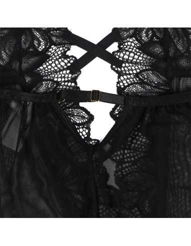 Subblime Teddy Cuello Halter Espalda Descubierta Encaje Negro S/M - MySexyShop (ES)