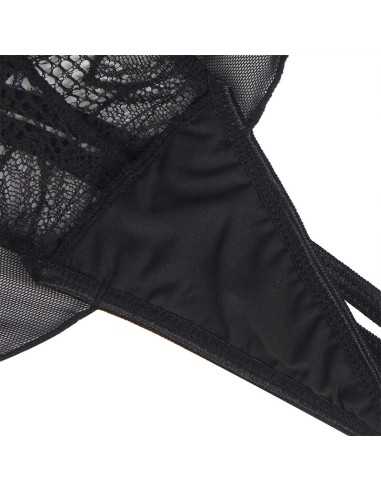 Subblime Teddy Cuello Halter Espalda Descubierta Encaje Negro S/M - MySexyShop (ES)