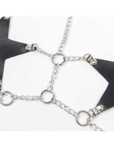 Subblime Ganzkörperharness Mit Sternkettendetail Eine Grösse - MySexyShop.eu