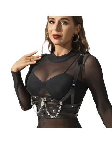 Subblime - Harnais Corset Avec Chaîne Détail Taille Unique -