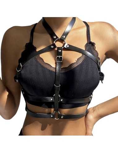 Subblime Arnés De Pecho Anillas De Cuero Negro Talla Única - MySexyShop (ES) Subblime Arnés De Pecho Anillas De Cuero Negro Talla Única - MySexyShop (ES)