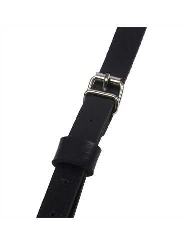 Subblime Pettorina Con Anello In Pelle Nera Taglia Unica