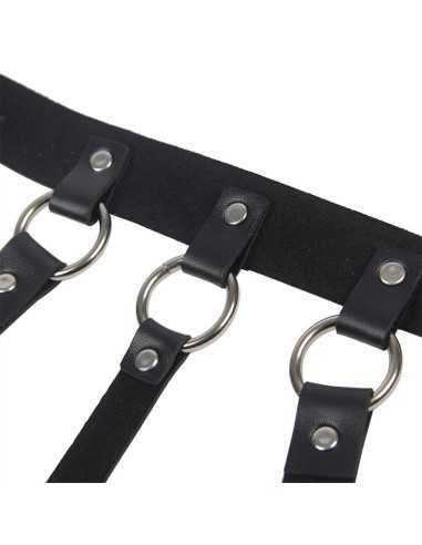 Subblime Chest Harness With Big Ring Chains One Size