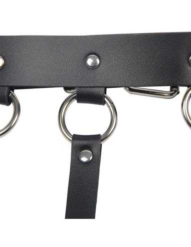 Subblime Chest Harness With Big Ring Chains One Size