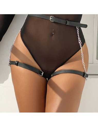 Subblime Cintura In Pelle Nera Taglia Unica