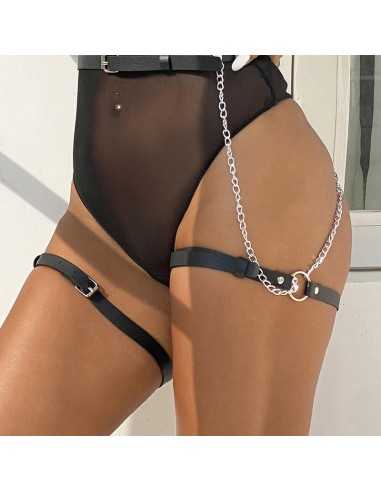 Subblime Arnés Forma Cinturon Cuero Negro Talla Única - MySexyShop (ES)