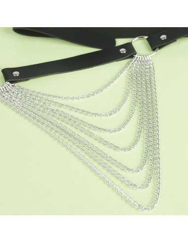 Subblime - Chaîne Cuir Ceinture Noire Taille Unique - MySexyShop