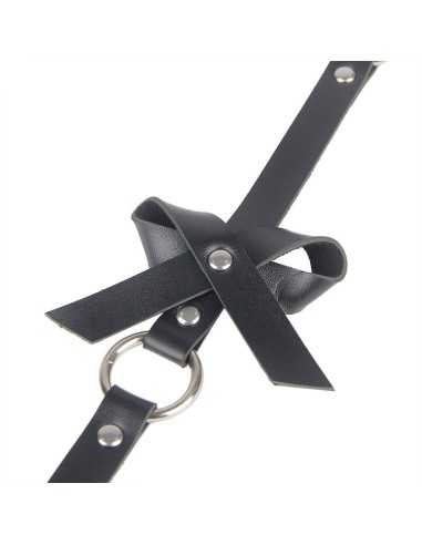 Subblime Lederketten-Beinharness Schwarz Eine Grösse - MySexyShop.eu