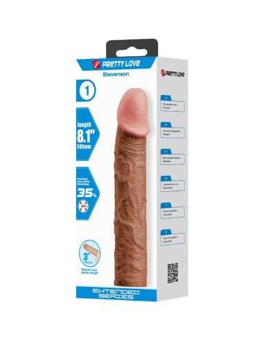 Pretty Love Stevenson Penis Sleeve With 7.6 Cm Extension Mulatto