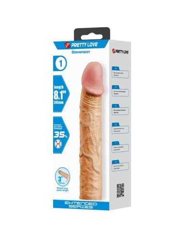 Pretty Love Stevenson Penis Sleeve With 7.6 Cm Extension Flesh