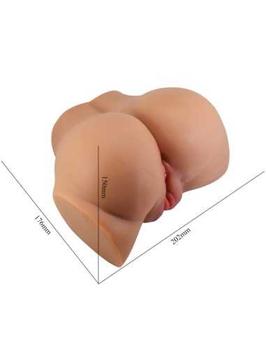 Crazy Bull Emilia Ass Vibrator With Realistic Vagina And Anus Flesh Remote Control