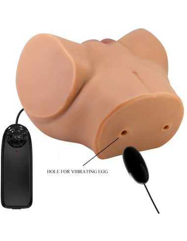 Crazy Bull Emilia Ass Vibrator With Realistic Vagina And Anus Flesh Remote Control