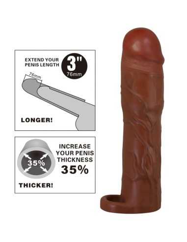 Pretty Love Gerd Penis Sleeve With 7.6 Cm Extension Mulatto