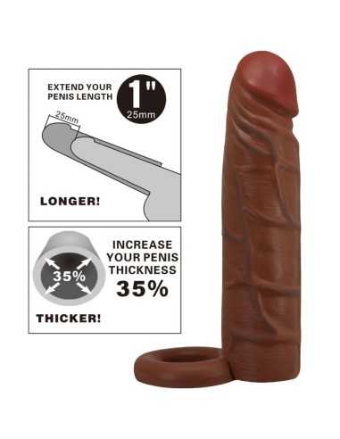 Pretty Love Kaile Penis Sleeve With 2.5 Cm Extension Mulatto