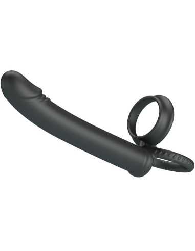 Pretty Love Dillion Double Penetration Double Cock Ring Black