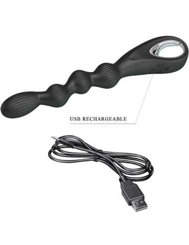 Pretty Love Federer Anal Vibrator 12 Vibrations Black