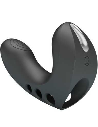 Pretty Love Camelia Finger Vibrator 7 Vibrations Black