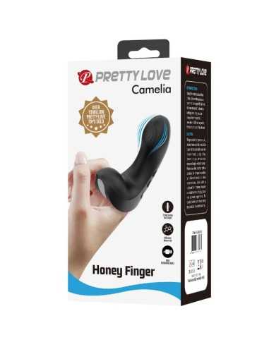 Pretty Love Camelia Finger Vibrator 7 Vibrations Black