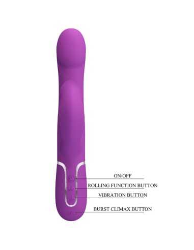 Pretty Love 4 In 1 Multifunction Vibrator & Stimulator Purple Pretty Love 4 In 1 Multifunction Vibrator & Stimulator Purple