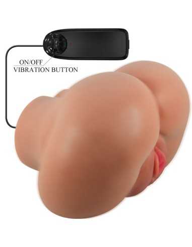Crazy Bull Luna Vibrator Butt With Realistic Vagina And Anus Flesh Control Remoto