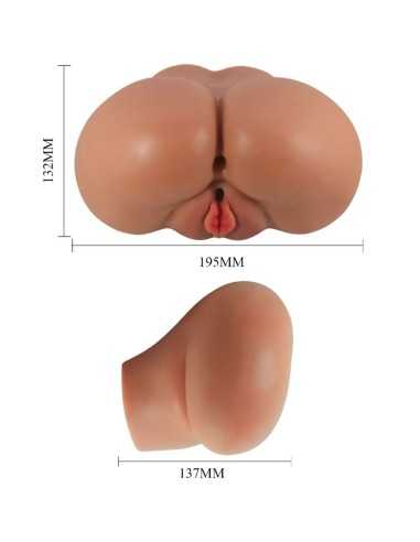 Crazy Bull Luna Vibrator Butt With Realistic Vagina And Anus Flesh Control Remoto