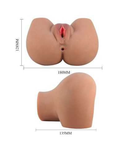 Crazy Bull Mila Vibrator Butt With Realistic Vagina And Anus Flesh Control Remoto